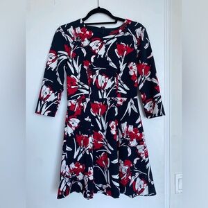 Banana Republic Red/White/Blue Floral Dress